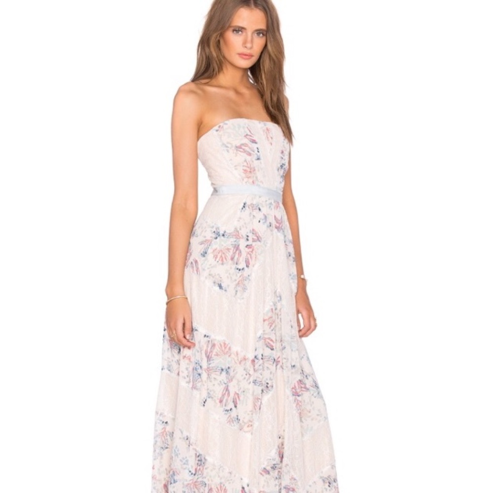 BCBGMaxAzria Elle Strapless Maxi Dress